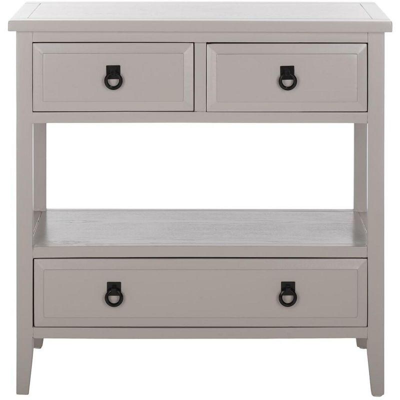 Branson Transitional Grey 3-Drawer Sideboard with Ample Storage