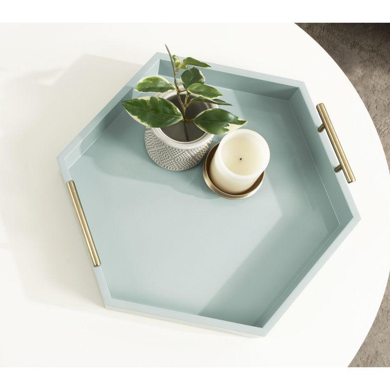 Kate and Laurel Lipton Tray, 18x18, Blue