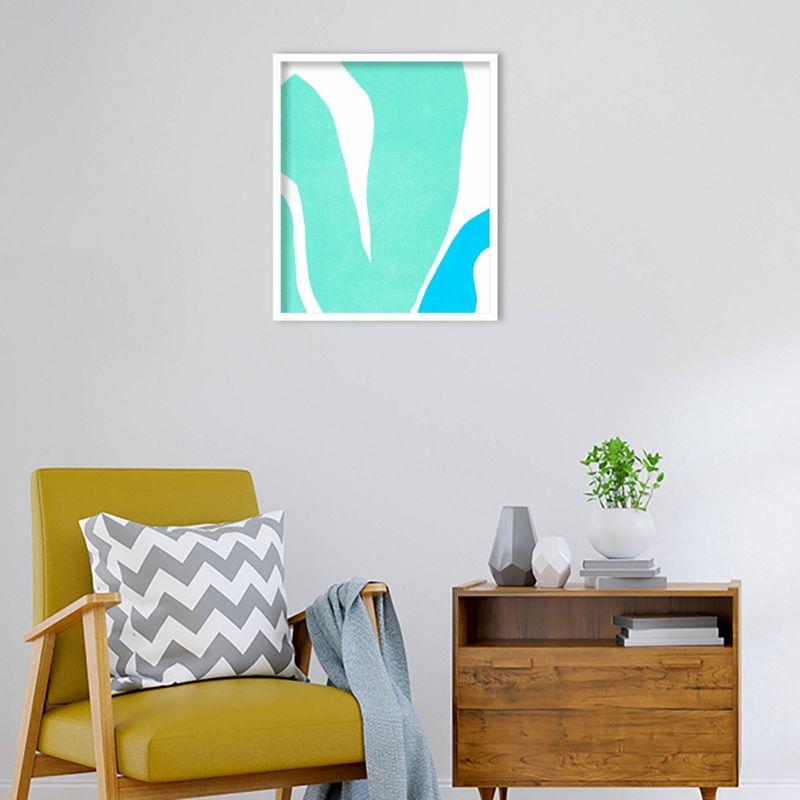 21" x 25" Color Cuts XIV by June Erica Vess Wood Framed Wall Art Print - Amanti Art: Contemporary Acrylic Lithograph, Vertical Layout