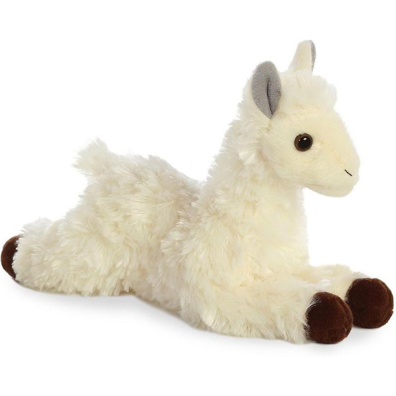 Aurora Mini Flopsie White Plush Llama 8 Inches