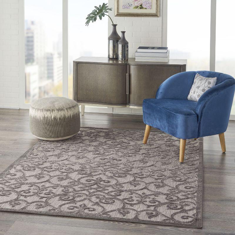 Nourison Aloha Contemporary Scroll Outdoor Rug