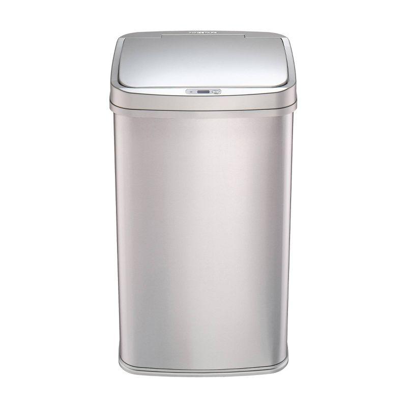Nine Stars 13.2 Gallon Stainless Steel Motion Sensor Trash Can