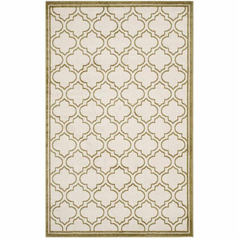 Amherst AMT412 Power Loomed Area Rug - Ivory/Light Green - 6'x9' - Safavieh.