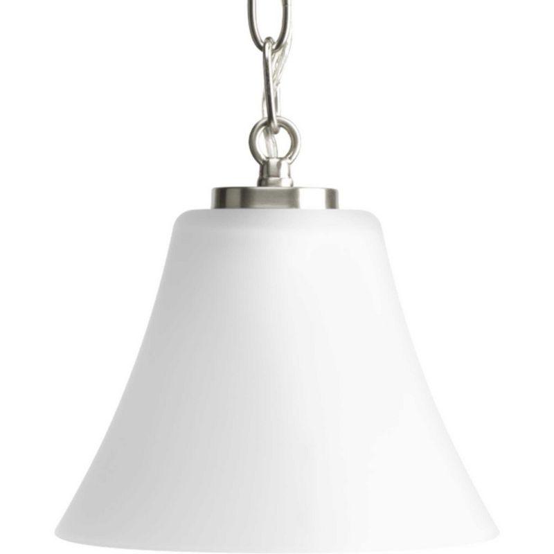 Progress Lighting, Bravo Collection, 1-Light Mini-Pendant, Antique Bronze, Etched Glass Shade