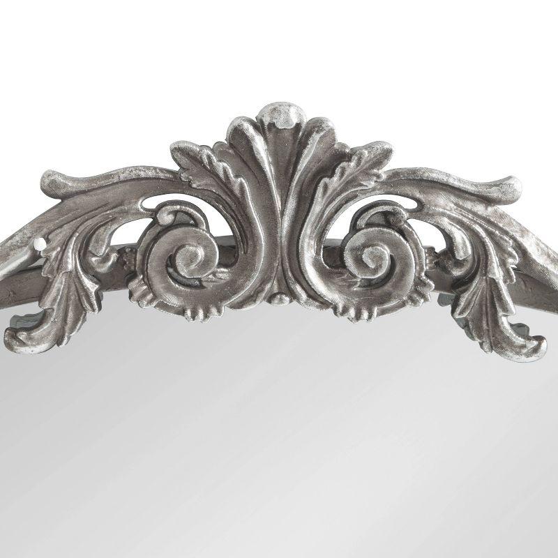 Arendahl 40'' Silver Antique Finish Baroque-Inspired Decorative Wall Mirror