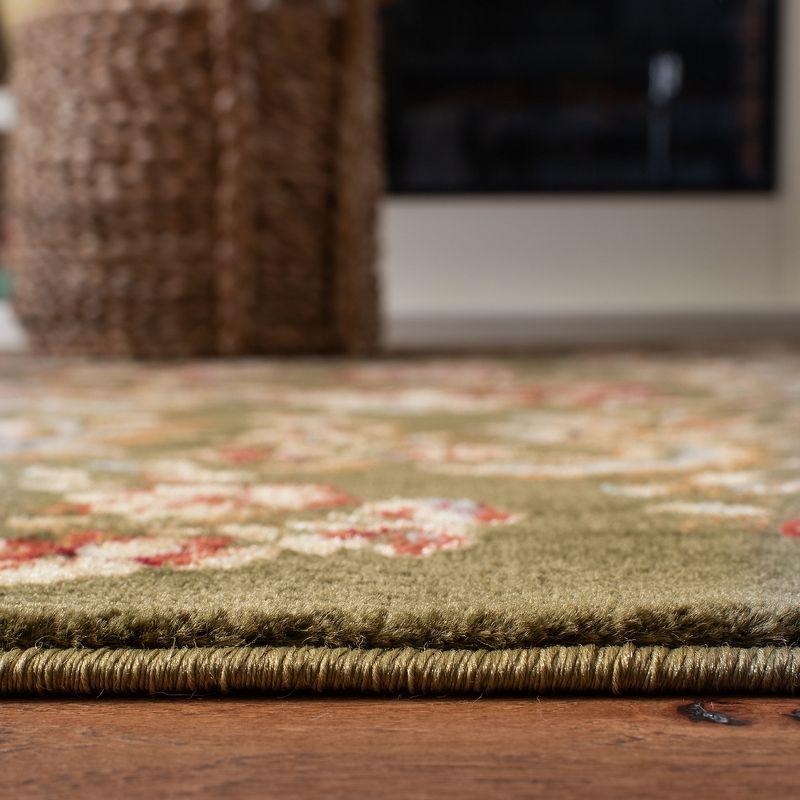 Lyndhurst Sage Floral Synthetic Runner Rug 2'3" x 8'