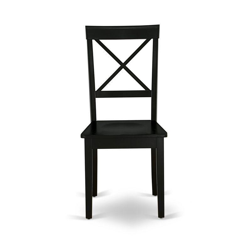 Gracie Oaks Solid Wood Upholstered Dining Chair(Set of 2)