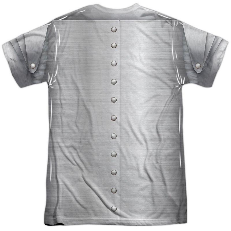 The Wizard of Oz Tin Man Front-Back Print Adult Sublimated Costume T-Shirt, Large