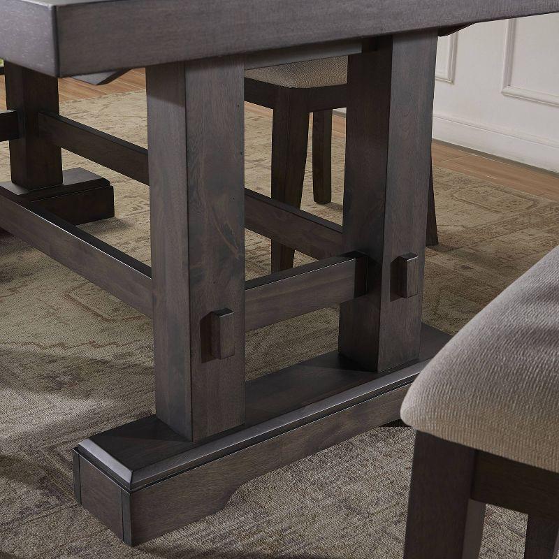 Napa Dining Table Dusky Cedar - Steve Silver Co.: Expandable, Seats 10, Farmhouse Style