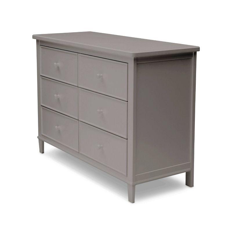 Gray Pine 6-Drawer Double Nursery Dresser