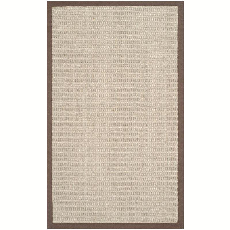 Handmade Taupe & Light Brown Braided Non-Slip Area Rug 30" x 4"