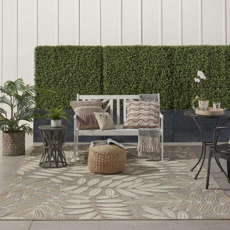 Nourison Aloha Floral Leaf Outdoor Area Rug