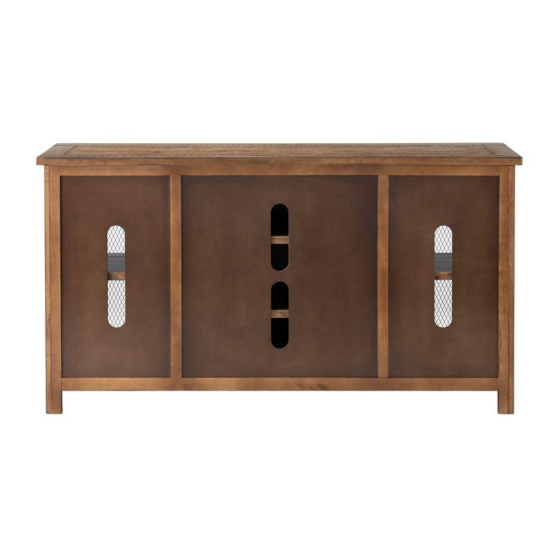 Chesapeake Solid Wood TV Stand Natural Brown Finish - Martin Svensson Home