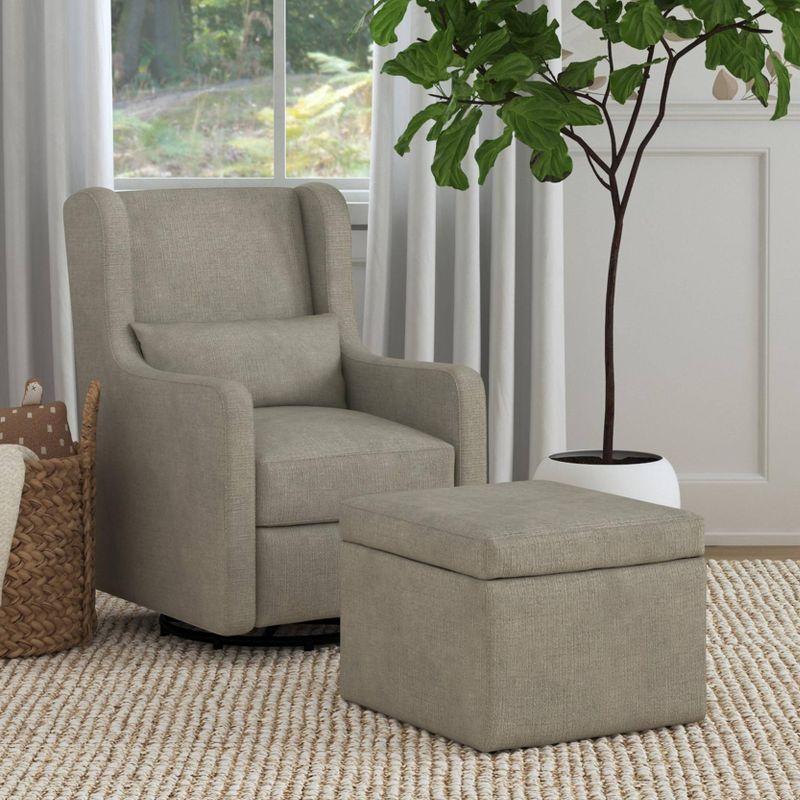 Adrian Swivel Glider and Ottoman