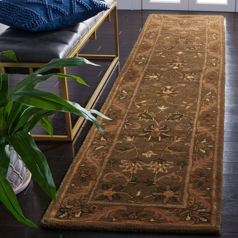 Antiquity AT52 Hand Tufted Indoor Accent Rug - Olive/Gold - 2'3"x4' - Safavieh