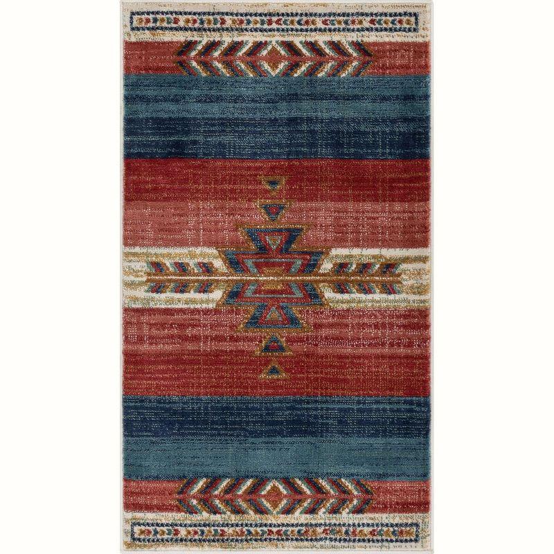 Well Woven Dustin Crimson Southwestern Medallion Rug