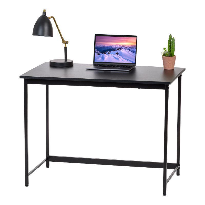 Black MDF and Metal 39" Gaming and Office Desk