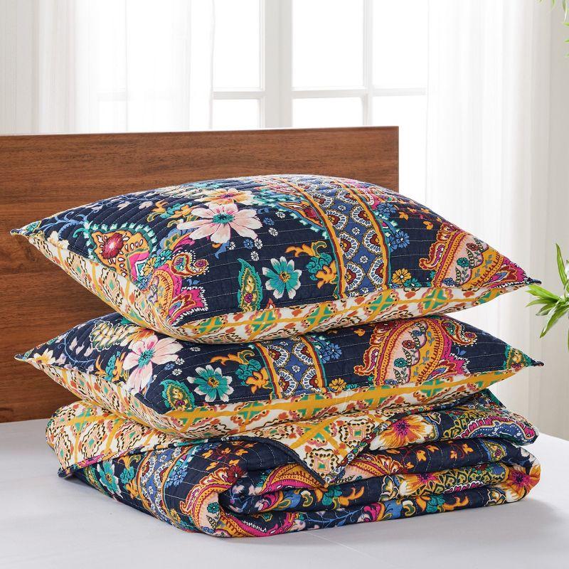 Bertelli Navy King Quilt Set - Levtex Home