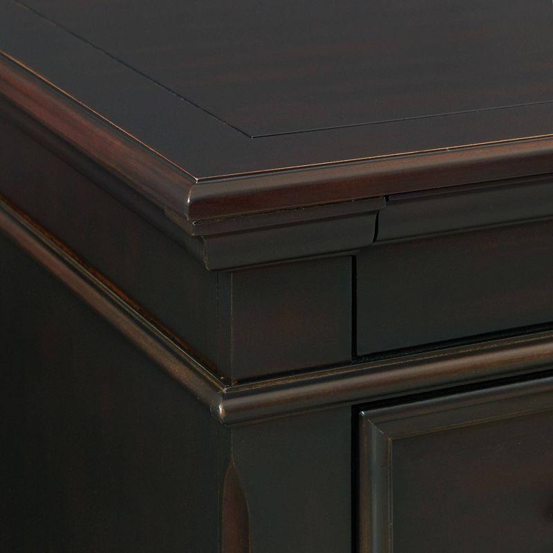 Brooks 6 Drawer Chest Black - Picket House Furnishings: Vertical Storage, Felt-Lined, Bun Feet