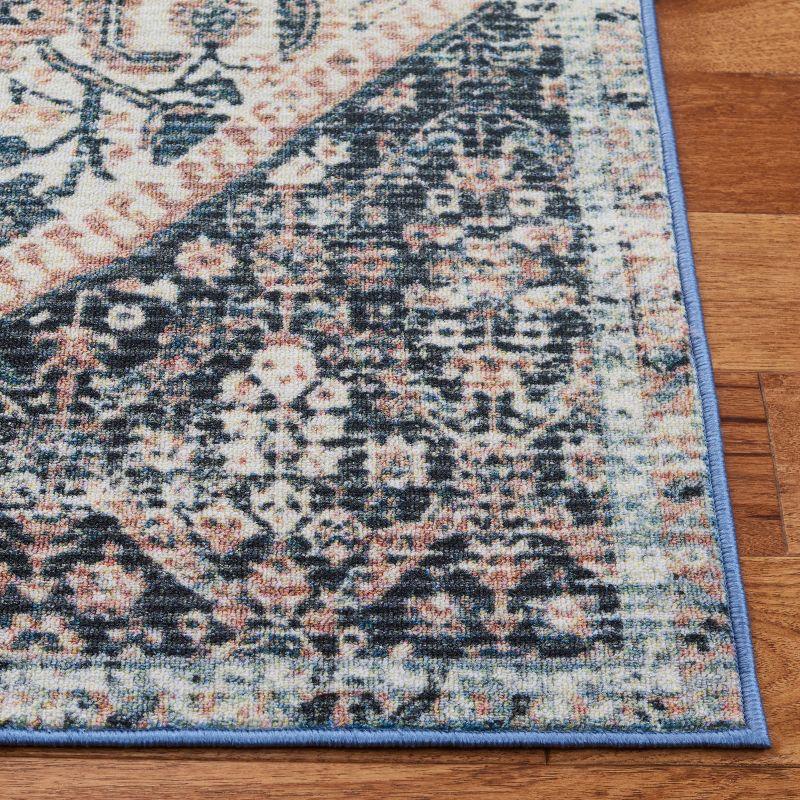 Journey JNY150 Power Loomed Machine Washable Slip Resistant Area Rug - Ivory/Pink - 5'5"x7'7" - Safavieh