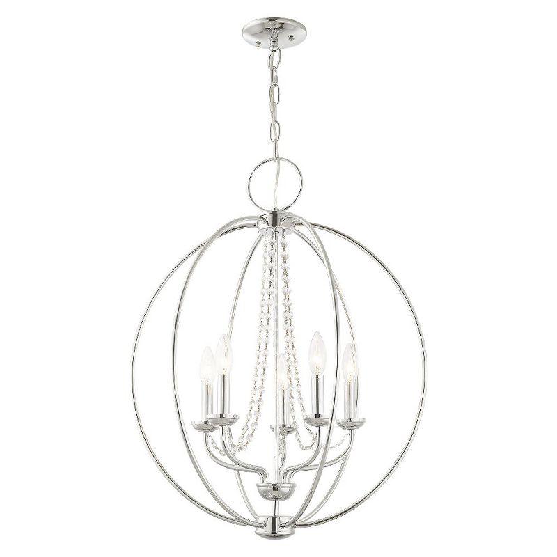 Livex Lighting Arabella 5 - Light Chandelier in  Polished Chrome