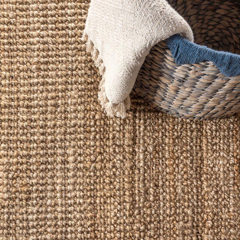 5'x8' Pata Hand Woven Chunky Jute Area Rug, Natural - JONATHAN Y
