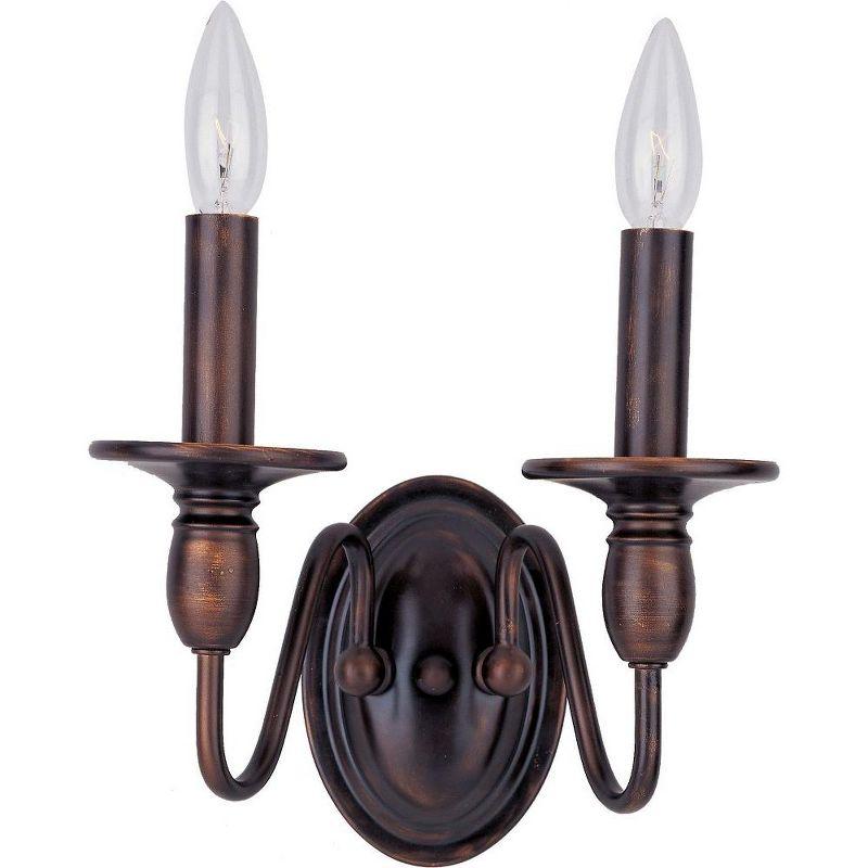Maxim Lighting Towne 2 - Light Wall Light in  Oil Rubbed Bronze