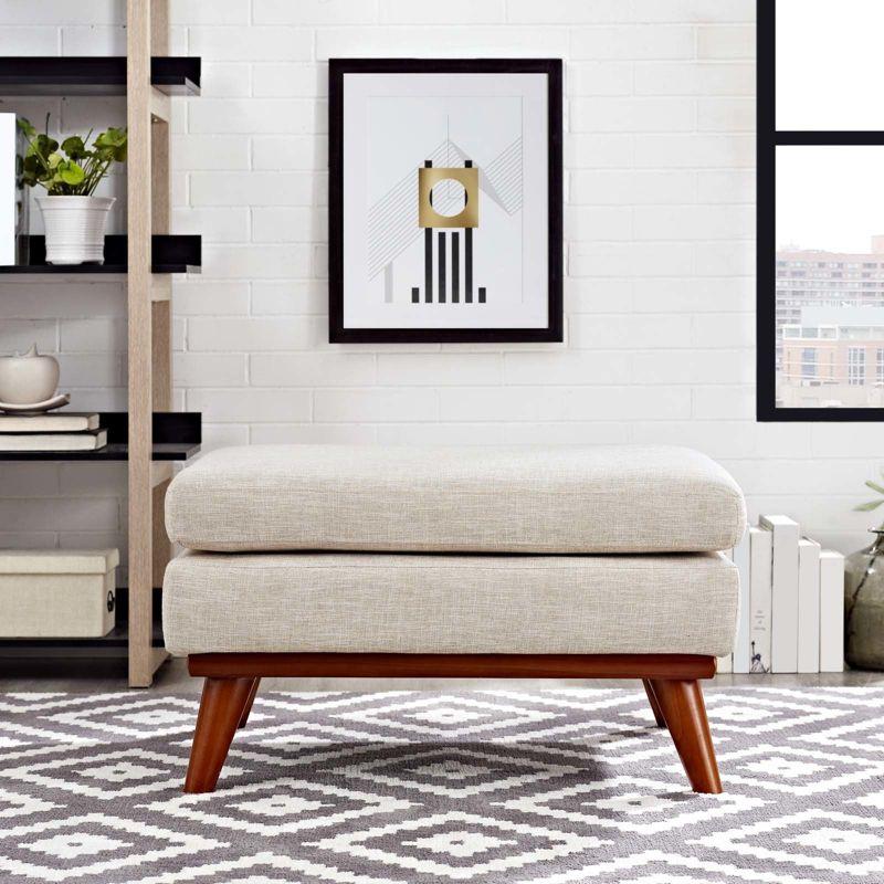 Modway Engage Upholstered Fabric Ottoman