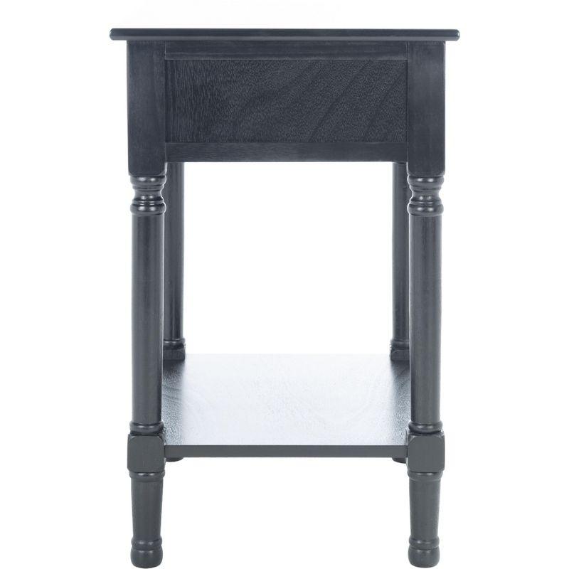 Tate 1 Drawer Accent Table - Black - Safavieh.