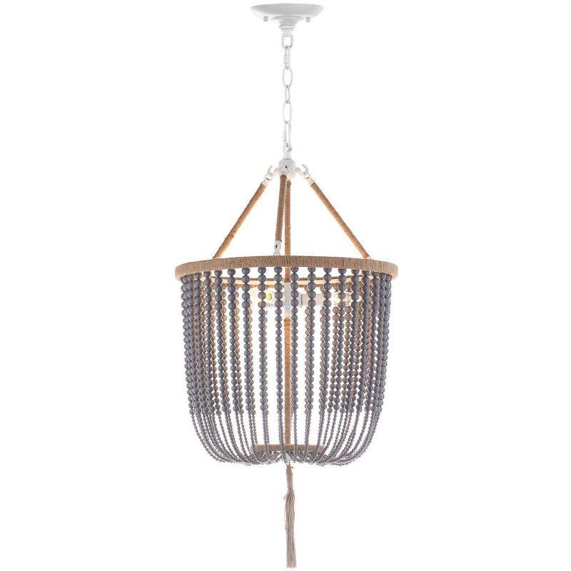 Angie Beads Pendant Lamp - LIT4476 - Grey - Safavieh