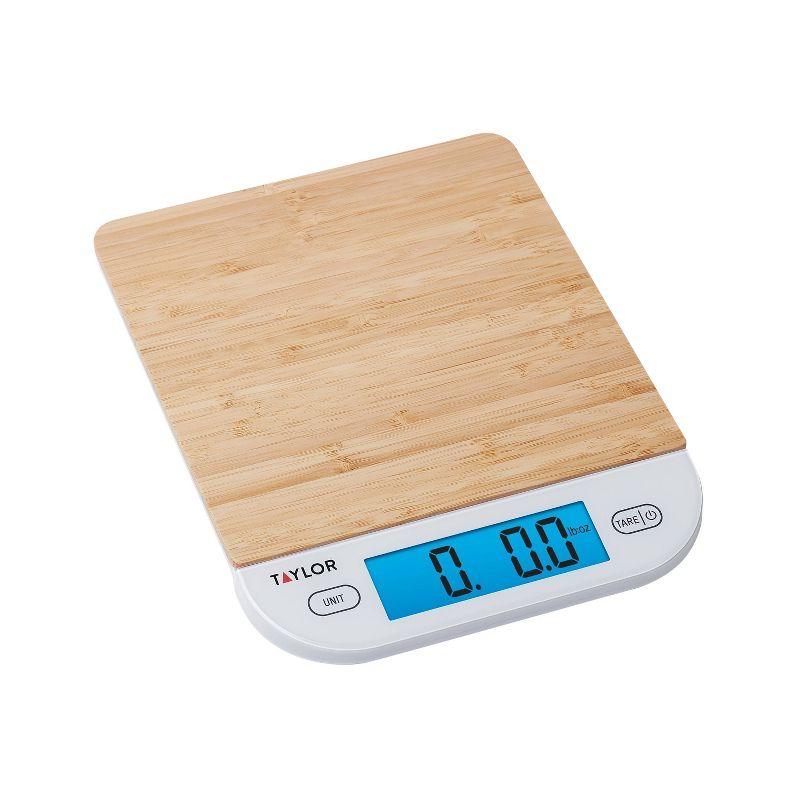Taylor Taylor Digital Eco-Friendly Bamboo Kitchen Food Scale