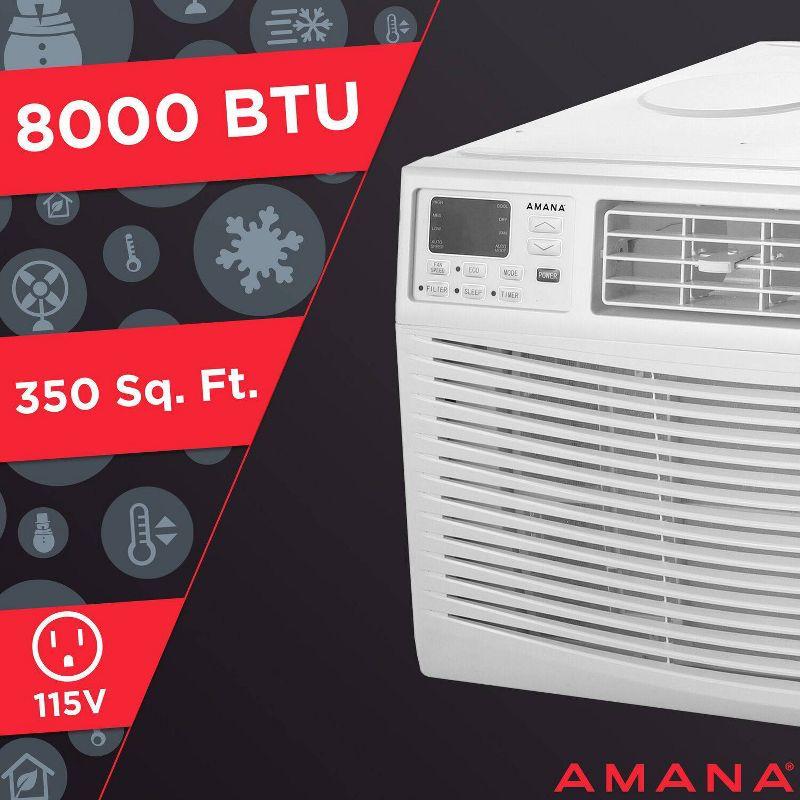 Amana 8000 BTU Energy Star Window Air Conditioner for 350 Square Feet with Remote Included