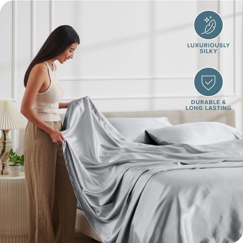 Bare Home Satin Sheet Set