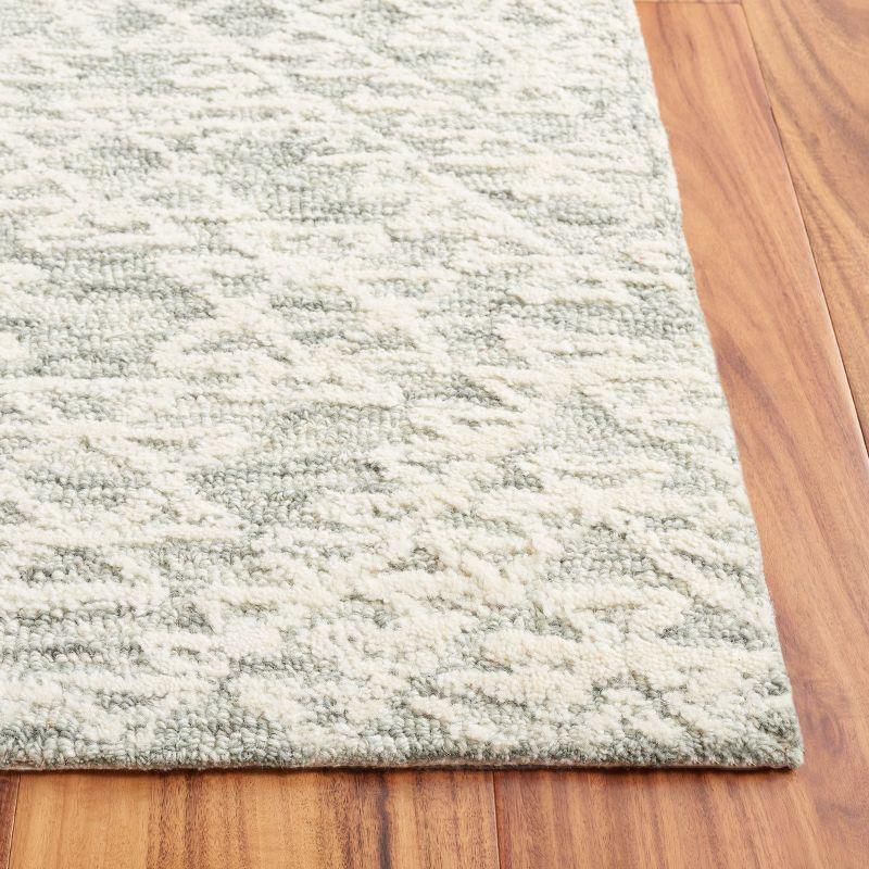 Ebony EBN303 Hand Tufted Indoor Area Rug - Ivory/Grey - 6'x9' - Safavieh