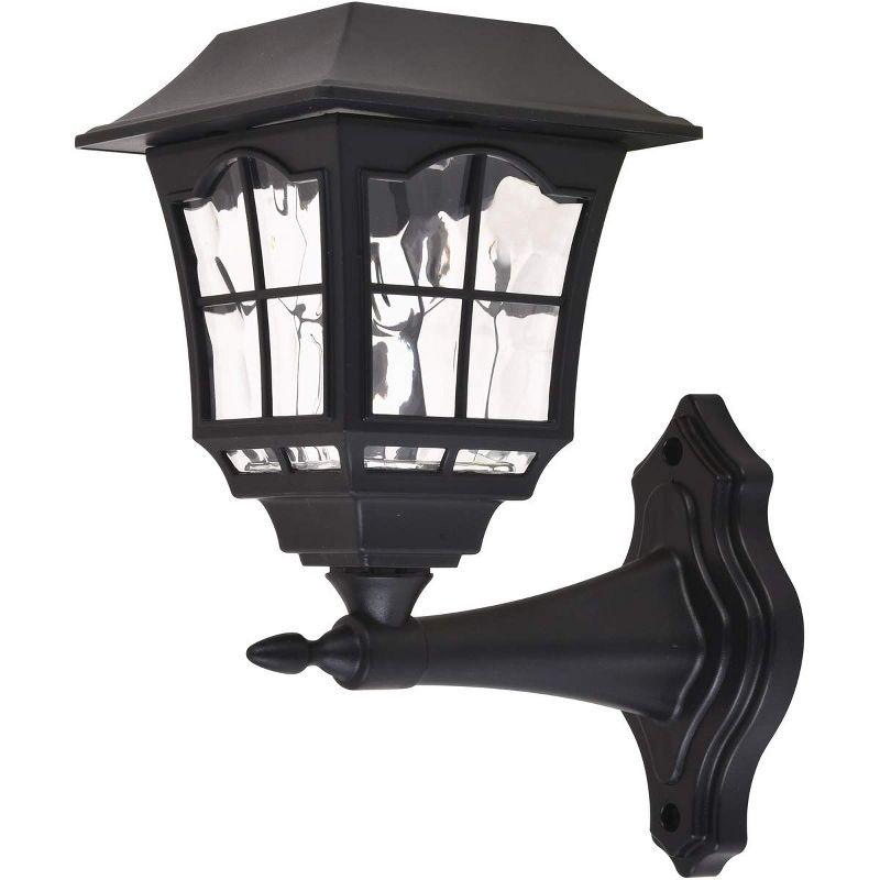 Elegant Lighting Outdoor black LED 3000K wall light in pack of 4