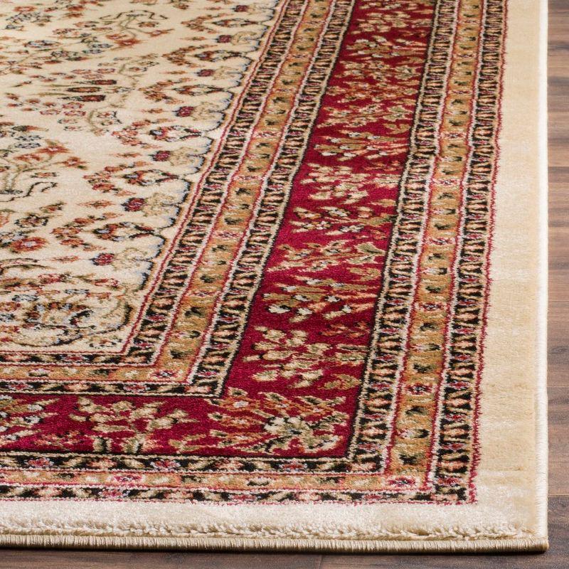 Lyndhurst Sarouk LNH331 Power Loomed Area Rug - Ivory/Red - 4'x6' - Safavieh