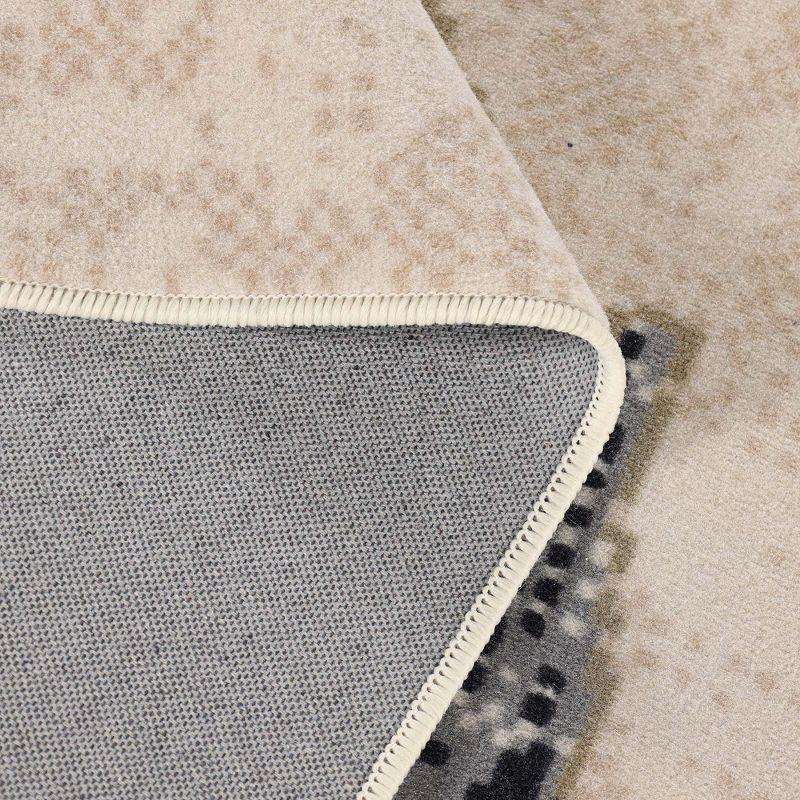 Modern Bohemian Farmhouse Floral Indoor Area Rug, 12'x15', Cream - Blue Nile Mills