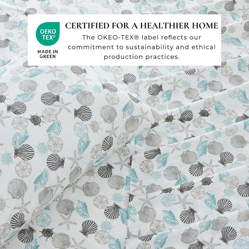 FreshFolds Ultra Soft Coastal Printed Microfiber Sheet Set