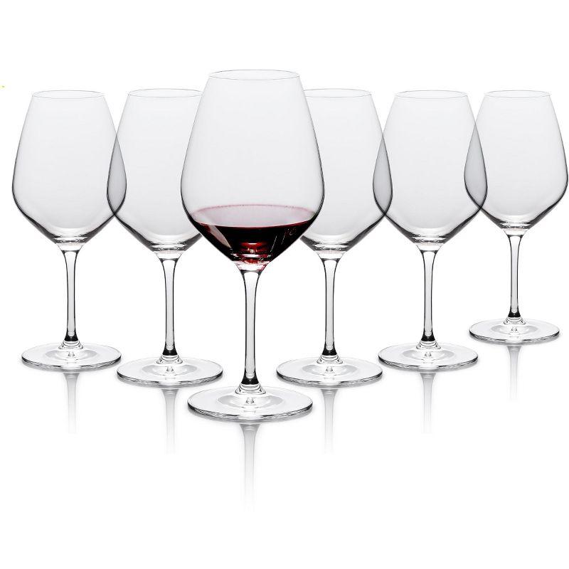 Table 12 Red Wine Glasses, Lead-Free Crystal, Break Resistant