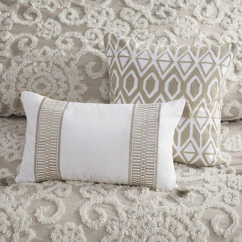Suzanna 100% Cotton Comforter Set with Tufted Medallions