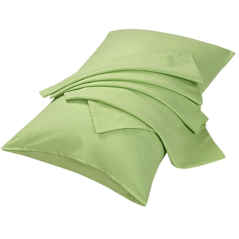 Sage Green Microfiber Standard/Queen Pillowcases with Envelope Closure