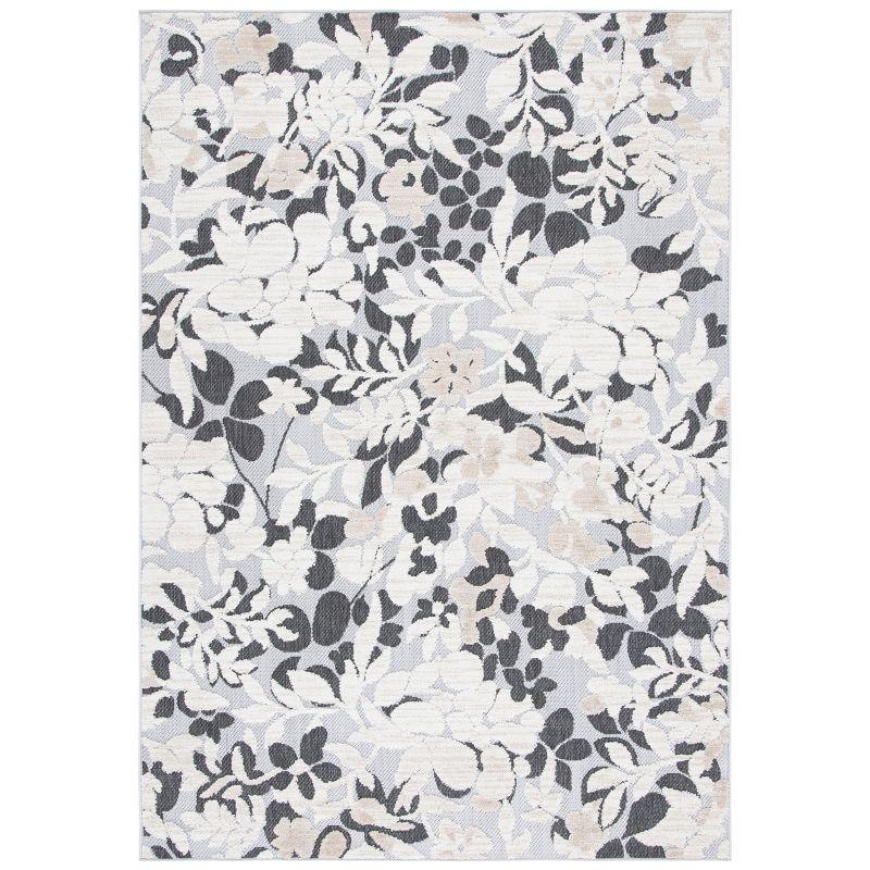 Cabana CBN672 Power Loomed Indoor Accent Rug - Ivory/Charcoal - 3'x5' - Safavieh