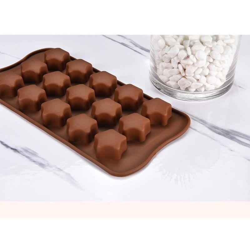 Kitchtic Silicone Non-stick Molds for Chocolate, Candy, Cookie and Mini Cake - 6 Piece