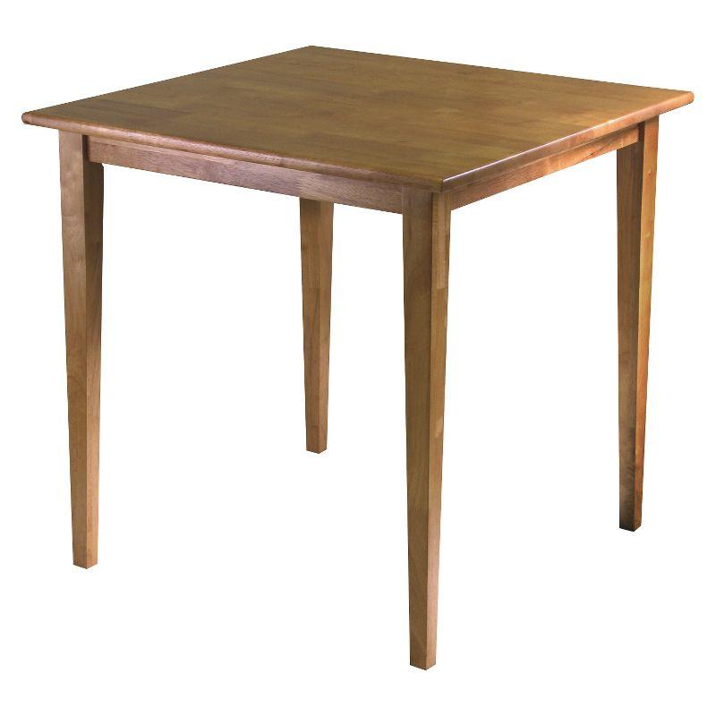 3pc Groveland Dining Table with Chairs Wood/Light Oak - Winsome: Solid Hardwood, Shaker-Style, Satin Finish, Square Shape