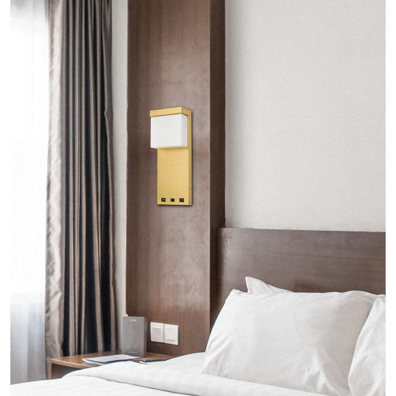 Steel LED Flush Mounted Sconce