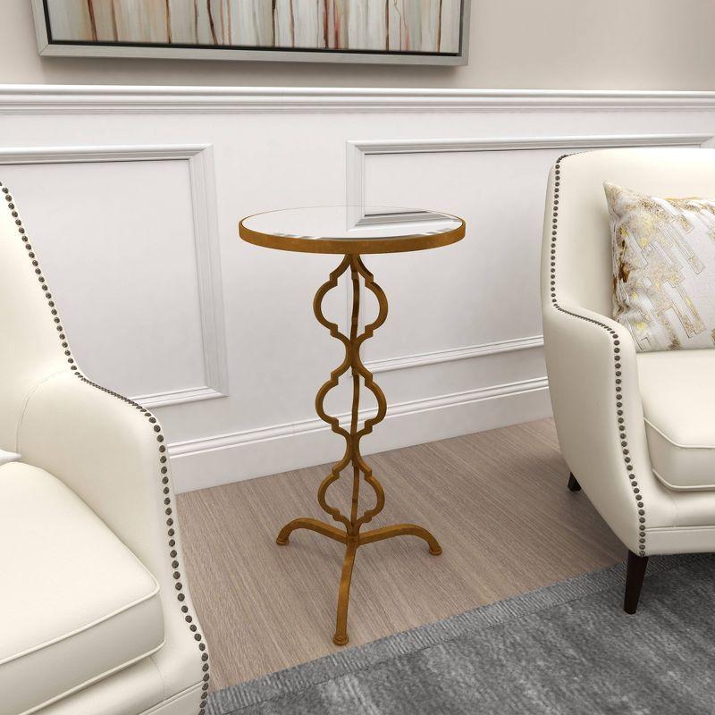 Middlet Mirrored Glass Top 3 & 4 Legs End Table