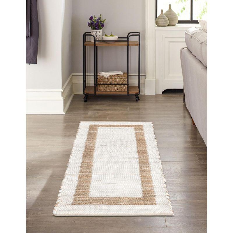 Unique Loom 2' 7 x 10' 0 Chindi Jute  Runner Rug