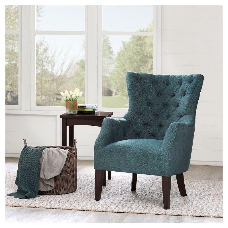 Tufted Wingback Accent Chair