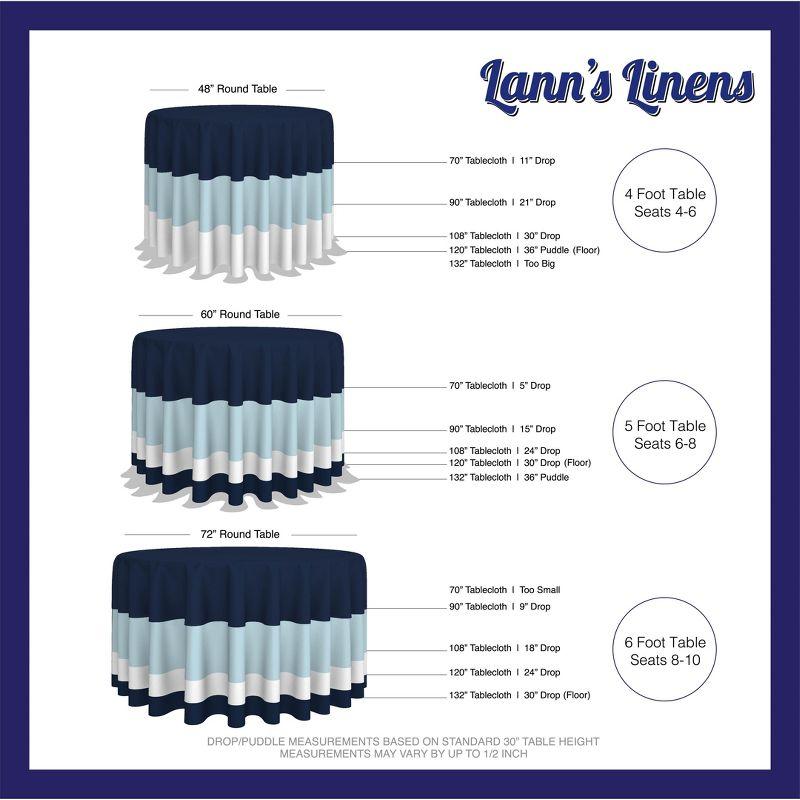 Lann's Linens Solid Color Round Tablecloth