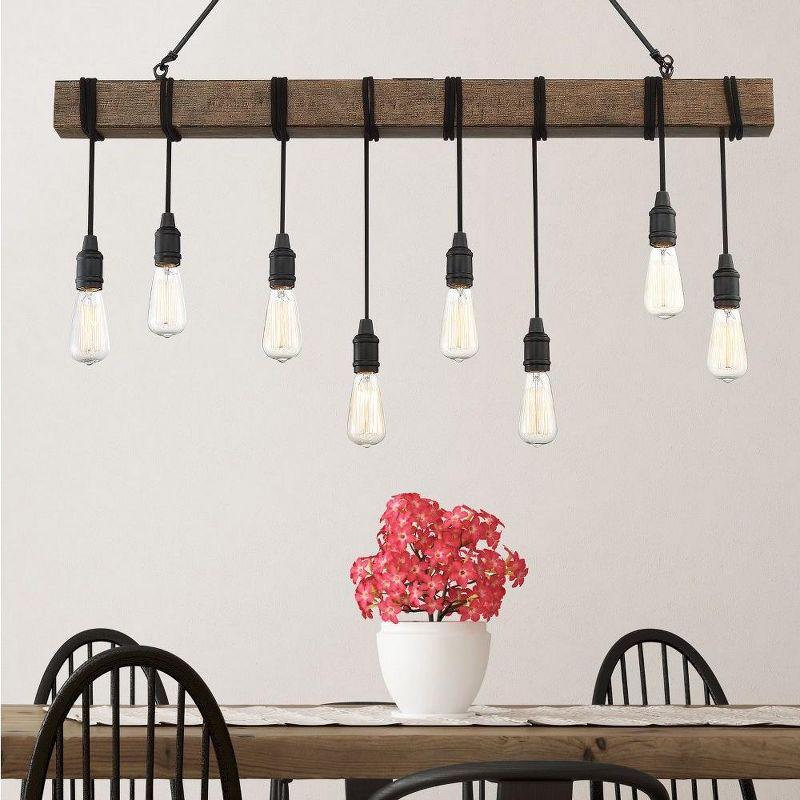 Savoy House Burgess 8-Light Rustic Bronze Linear Pendant